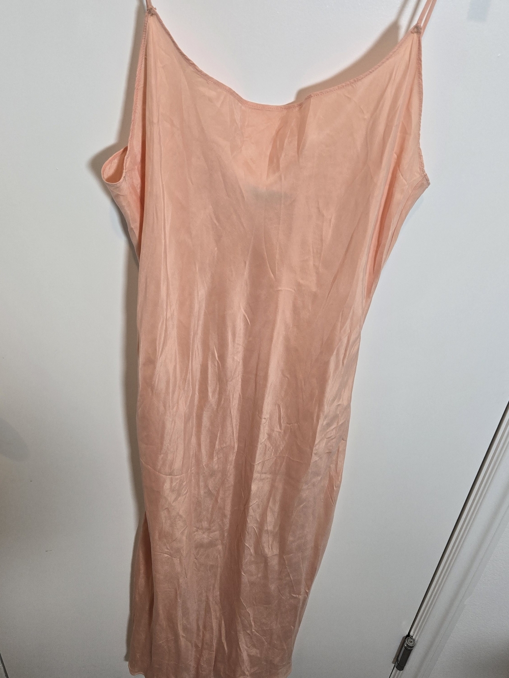J. Crew Gwyneth Peach Slip Maxi Dress